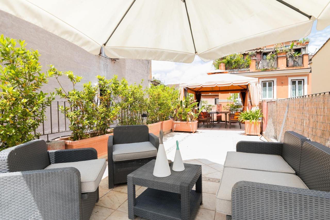 Apartemen 67 m² dengan 1 kamar tidur dan 1 kamar mandi pribadi di Trastevere Rome Bagian luar foto