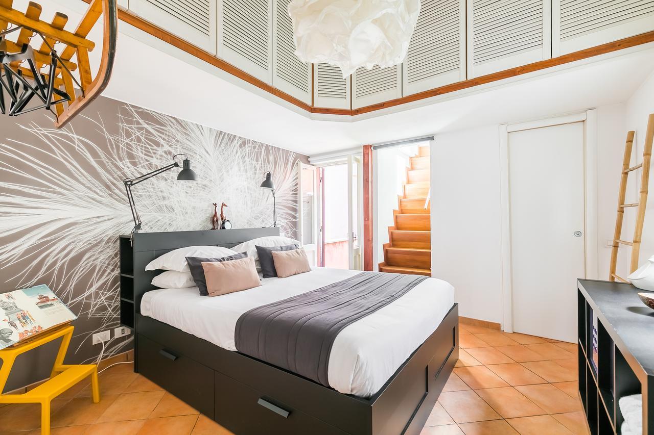 Apartemen 67 m² dengan 1 kamar tidur dan 1 kamar mandi pribadi di Trastevere Rome Bagian luar foto